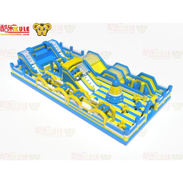 Buy Big Circle Obstacles With Slides Inflatable jumping playground at wholesale prices
