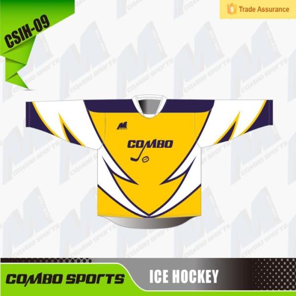 Buy Quick Drying 2XL Cool Ice Hockey Jerseys , 300gsm Ice Hockey Uniform at wholesale prices