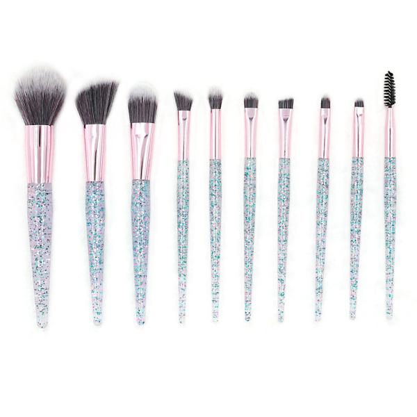 Buy 10piece Powder Glitter Facial Makeup Brushes at wholesale prices