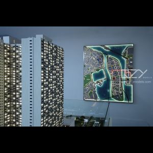 Architect Miniature Building Models 1:100 Scale Senior Apartments In Macau