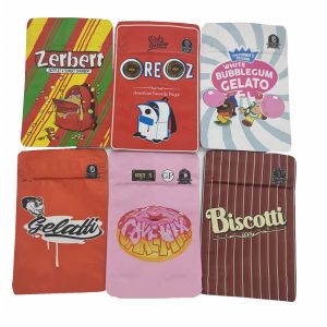 Resealable Custom Food Packaging Bags 250g Reusable ziplockk Bags SGS