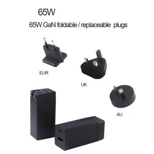 Quick Charge Small Usb C PD Chargers Type C Fast Charging 65w Mini Gan Wall