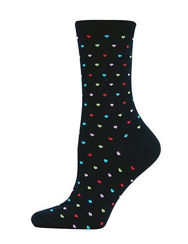 Buy Hearts Printed Trouser Socks at wholesale prices