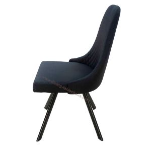 Polyester Upholstered Dining Room Chairs High Density Sponge Bedroom Use