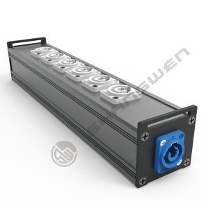 China 6-Channel PowerCON Outdoor Power Distribution Equipment PowerCON 4 6 Sockets IP44 Level Copper Contact Audio Output on sale