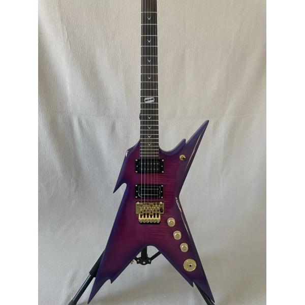 Custom Dean Dime Razorback DCR Black Tooth Limited Electric Guitar