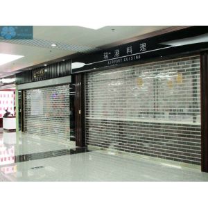 3m Height 9mm Tube Roll Up Clear Roller Shutters