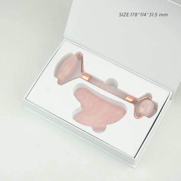 100% Natural Rose Jade Roller And Gua Sha