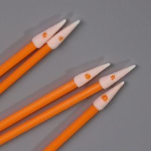 Spiral Head Pointed Cleanroom Foam Swab Rectangle For Cleaning Printer Circuit