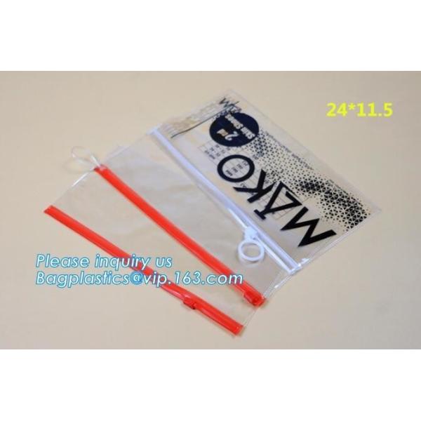 Buy Swimwear toiletry PVC Vinyl Bag With Slider k, Slider zipper Clear pvc bag for package Vinyl, snap button PVC EVA at wholesale prices