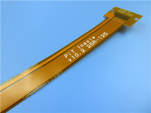 2-Layer Flexible Printed Circuit (FPC) Built on Polyimide With Immersion Gold