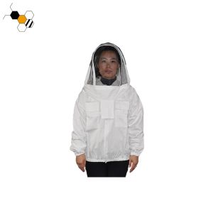 Shrinkable Cuff Hooded Bee Jacket Beekeeping Protective Clothing