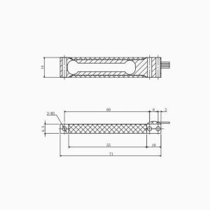 100g/200g Parallel Beam Weighing Sensor Aluminium Alloy Single Point Load Cell