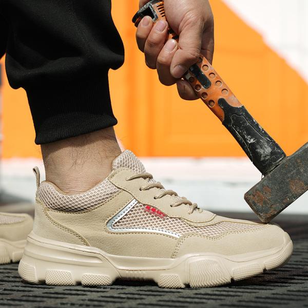 Shengjie Steel Toe Work Shoes Microfiber Leather Upper Rubber Outsole Anti Puncture Anti Slip Safety S