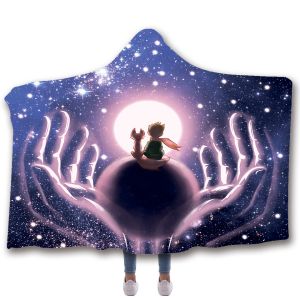 Fantasy series children's adult hooded blanket velvet fabric rectangular hand
