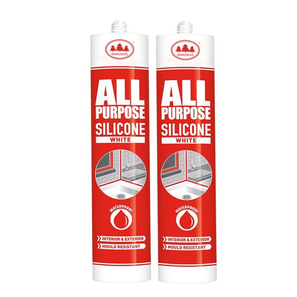 Buy All Purpose Silicone Interior and Exterior Use Wterproof Powful Curtian walls White Sealant at wholesale prices
