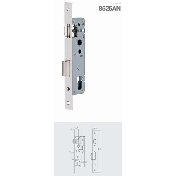 SNP SCP Finish Stainless Steel Mortise Door Lock Body