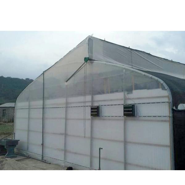 275gsm Zinc Coated Steel Pipe Greenhouse With Agricultural Plastic Film