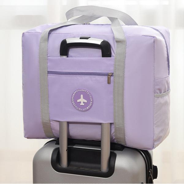 Buy Purple Trolley Luggage Cosmetic Case Pouch With Dividers Compartments at wholesale prices