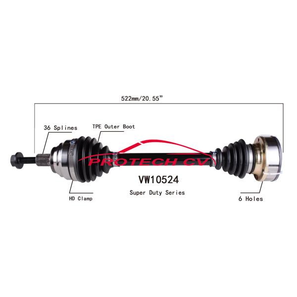 Buy Volkswagen Golf Front Axle Shaft Replacement Cv Shaft Assembly at wholesale prices