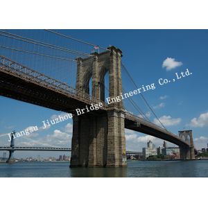 Quality Prefabricated Wire Suspension Bridge Multi Span Customized Construction European Style for sale