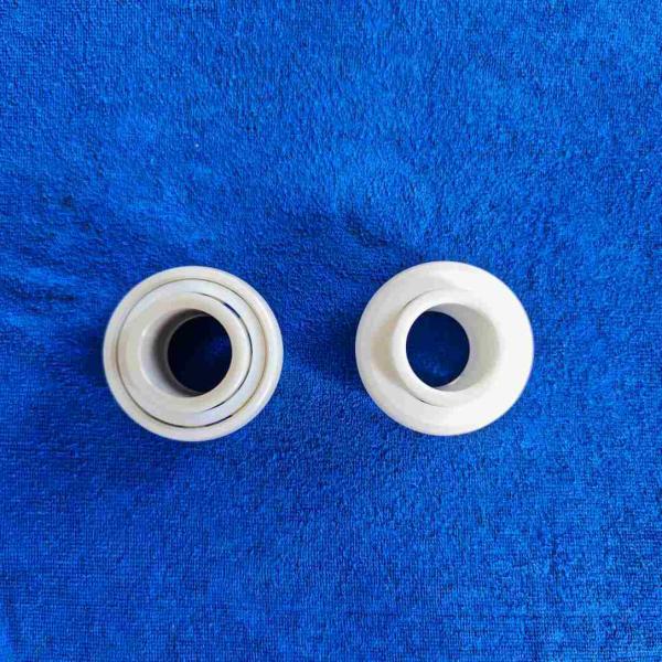 ZrO2 UC205 Ceramic Insert Ball Bearing PTFE Cage With Adapting Thread In Conveyor Systems