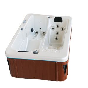 2 Lounges Air Jets Massage Hot Tubs Whirlpool Bathtub For Garden