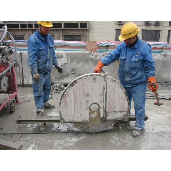 Reinforced Concrete Diamond Wall Saw Blades With Single U Segment 600-1600mm