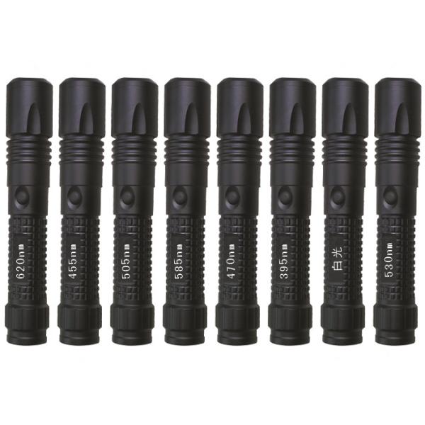 Eight Waveband Forensic Flashlight Single Lens Output 170mm*32mm*25mm Measurement