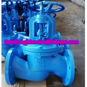 DIN3356 BODY GG25 bellows globe valve PN16