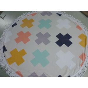 Quality cheap microfiber small round beach towel kids round towels kids roundies wholesale for sale