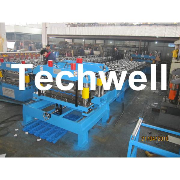 Buy Steel Metal Roof Tile Cold Roll Forming Machine For Roof Cladding, Wall Cladding at wholesale prices