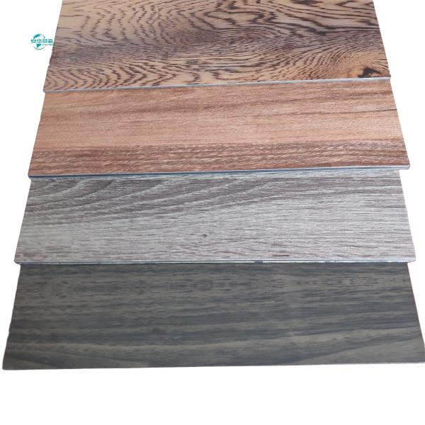 Weather Resistance Wood Grain Aluminum Composite Panel Wood Finish Acp Sheet 2mm
