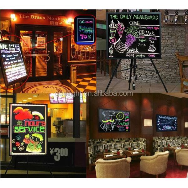 Double Sided Tempered Glass LED Writing Board Stand for Interactive Presentations