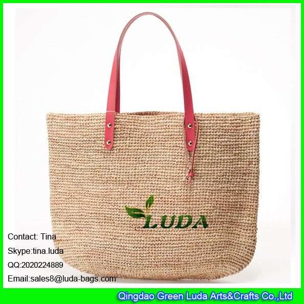 Buy LDLF-059 fashion women summer raffia crochet straw beach bag at wholesale prices