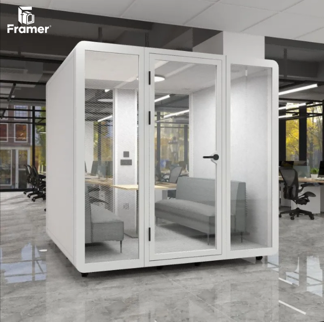 1- 8 Person Acoustic Office Pod Anti Disturbance Quiet Pods For Offices