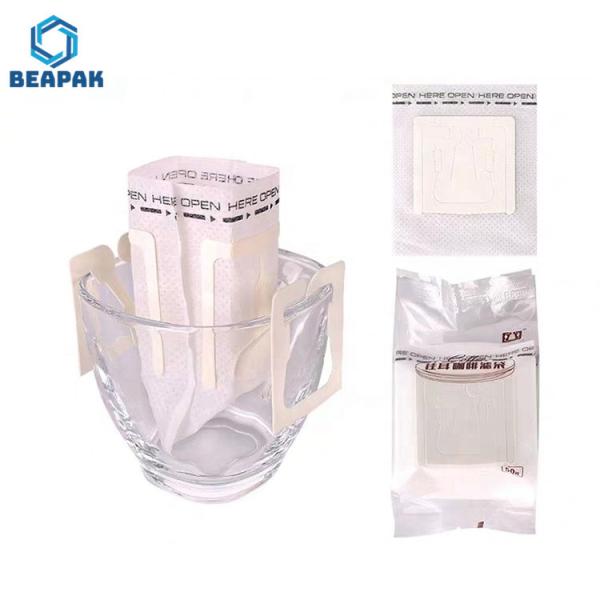 Buy OEM Laminated Hanging Ear Drip Coffee Filter Paper Bag at wholesale prices