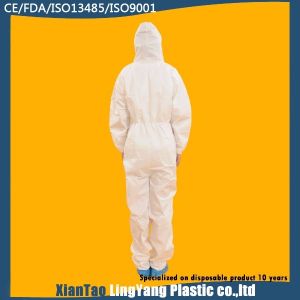 Quality Latex Free Disposable Microporous Coverall , Disposable Protective Coveralls for sale