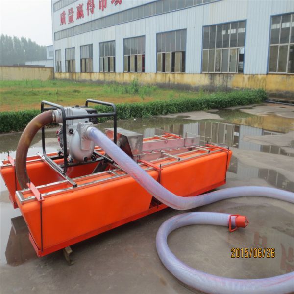 5 Inch Suction Mini Gold Mining Dredger with Fixed Chute / Gold Felt