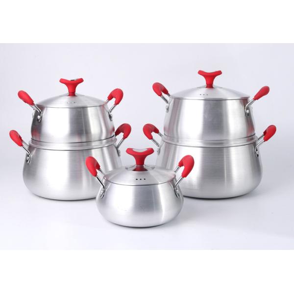 Buy Kitchen PTFE Free 22cm 3 Layer Aluminium Saucepan Sets at wholesale prices