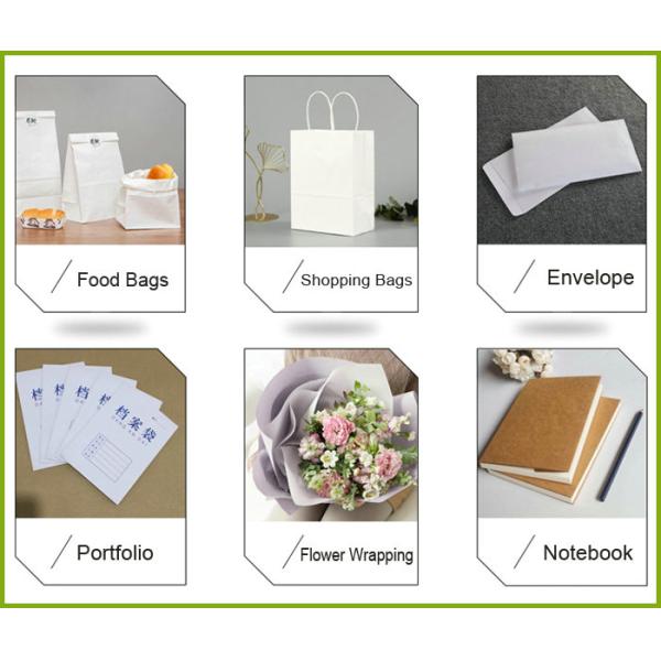 100gsm 120gsm Food Wrapping White Craft Paper For Bread Bags 20 x 30inch
