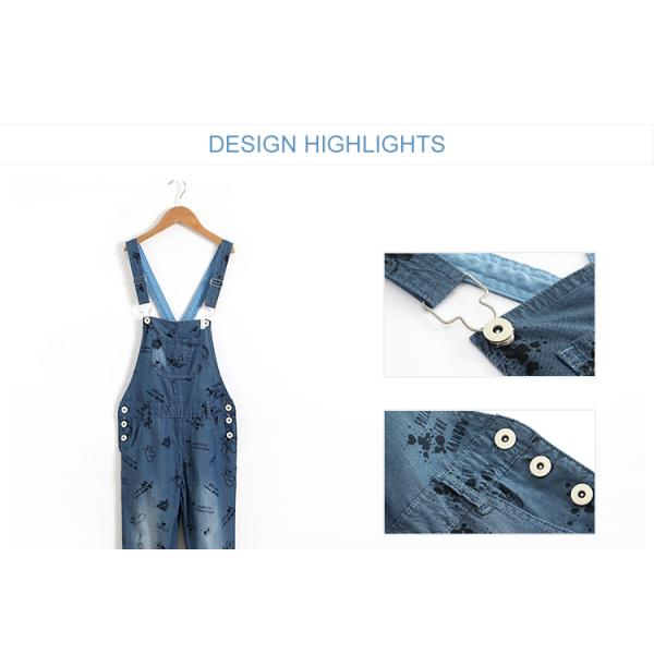 8 - 16 Years Teen Girls Denim Clothes Suspender Jeans Bib Pants Custom Design