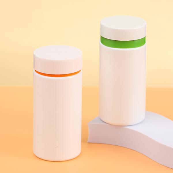Provide PET Pharmaceutical Green Pill Tablet Packaging Bottle Container for Clear Frosted Plastic Vitamin Capsule Bottle