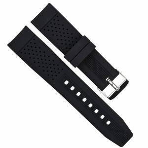 22mm Mens Rubber Watch Bands Breathable SGS ROHS passed