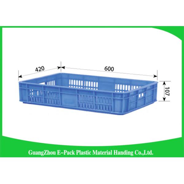 Buy Industrial Plastic Storage Containers , Agriculture Solid Plastic Milk Crates at wholesale prices