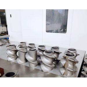 ZSE110 Twin Screw Extruder Parts Sandblasting / Polishing Surface Treatment