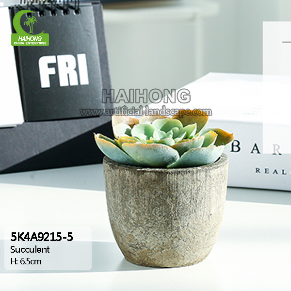 High Simulation 6.5cm Faux Succulent Plants , Small Fake Succulents Luxury