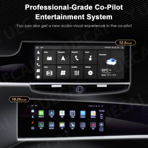 Dual 12.3" Screen Car Dvd Player Android 13 Gps Stereo Multimedia Carplay For