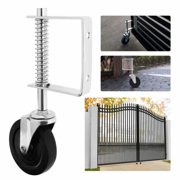 6" Gate Wheel Gate Support Wheel for Chain Link Fence Swing Gate