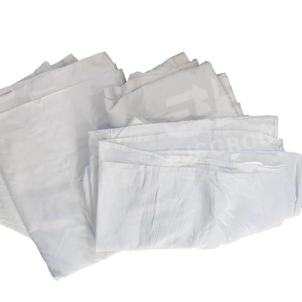 Buy Bulk sale cutting white second hand hotel bed sheet sterilized cotton rags at wholesale prices